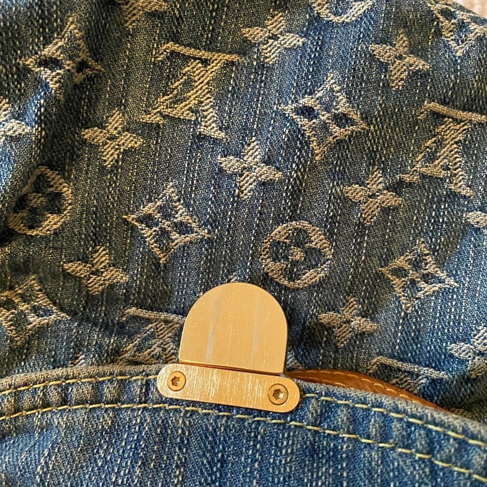 Louis Vuitton Mini Pleaty Monogram Denim Bag Mint - Picture 7 of 14